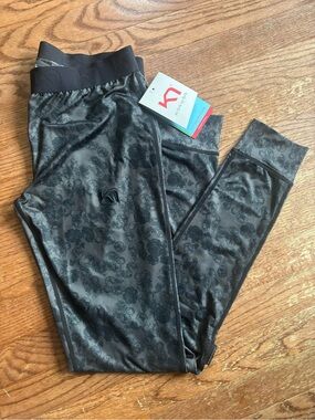 Kari Traa Ladies Black Floral Print Leggings